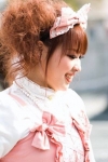 Close-up of Woman in Pink Cosplay in Harajuku, Japan