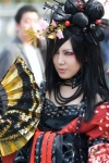 Woman in Gothic Lolita Outfit in Harajuku, Japan